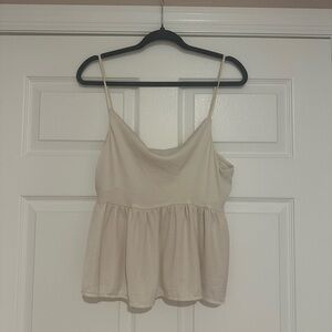 American Eagle White Silk Top